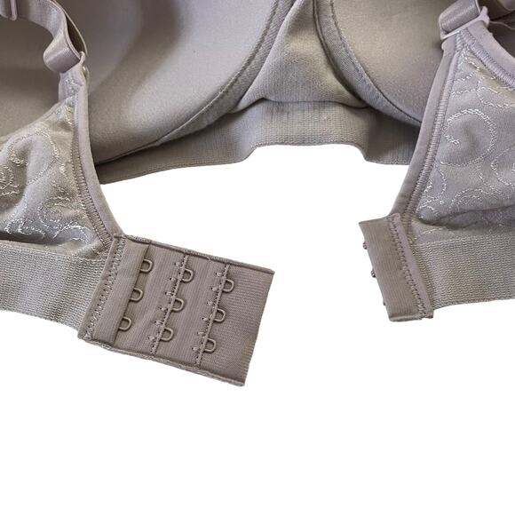 Bali Womens Comfort Revolution Wireless Bra Size 38D Gray Full Coverage DF3463 - Picture 8 of 15